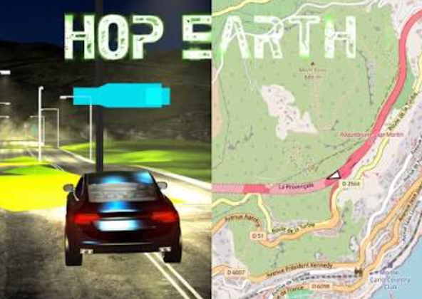 Hop Earth route landscape